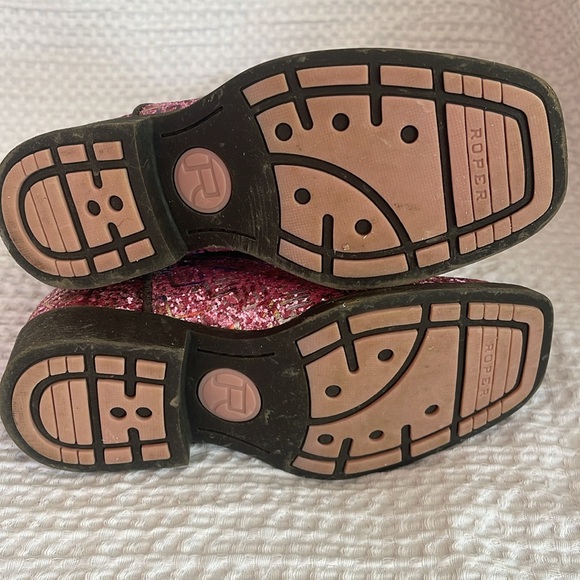 Pink Glitter Cowboy Boots - Picture 2 of 4